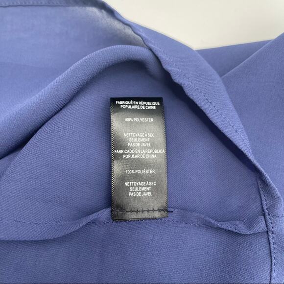 JOES JEANS Button Down Blouse Semi Sheer Top Gold Buttons Long Sleeve SZ Large - Picture 9 of 10